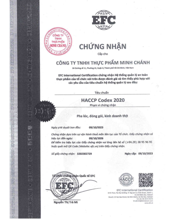 Chứng nhận EFC